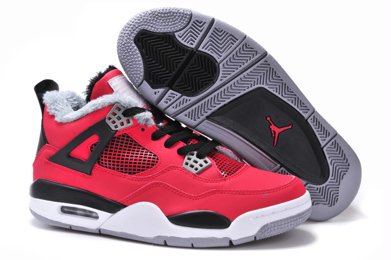Air Jordan 4 Men Shoes Red/Black Online